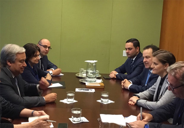 Премијерка са Гутерешом: УНМИК остаје на Косову и Метохији, за УН Косово није држава